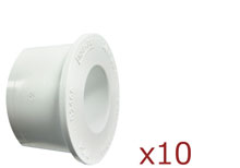 Dura 1.5 in. to 1.0 in. Reducer Bushing 10 pack 437-211x10