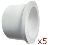 Dura 3.0 in. to 2.5 in. Reducer Bushing 5 pack 437-339x5