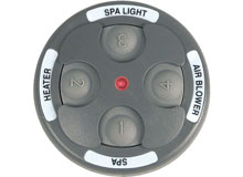 Spa Side Remote Jandy 4 Function 200 ft. Gray 8051