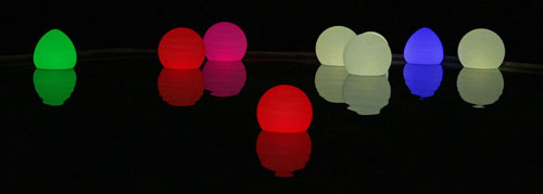 ChillLite Kokoon Kube Baloon Pool Patio Color LED Light Wireless Rechargable - 