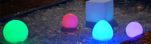 ChillLite Kokoon Kube Baloon Pool Patio Color LED Light Wireless Rechargable - 2