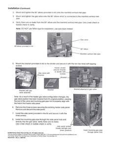 Pentair MiniMax NT TSI Heater Natural Gas Valve Kit 460762 Installation Page 2