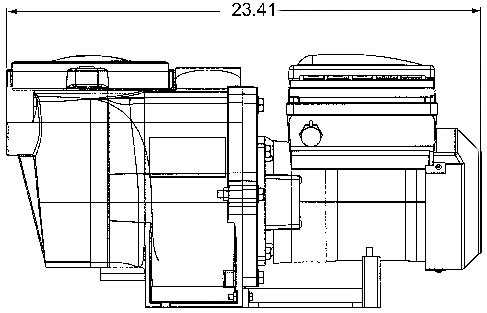 Pentair IntelliFlo Variable Speed Pump 011018 Side Dimensions