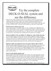 deck-o-seal description